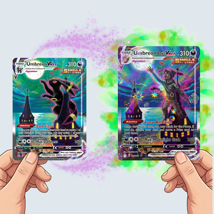 Custom Holographic Trading Card with Toploader