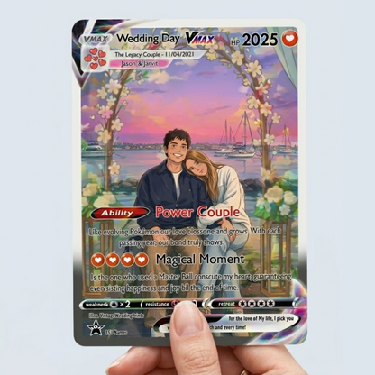 Custom Holographic Trading Card with Toploader