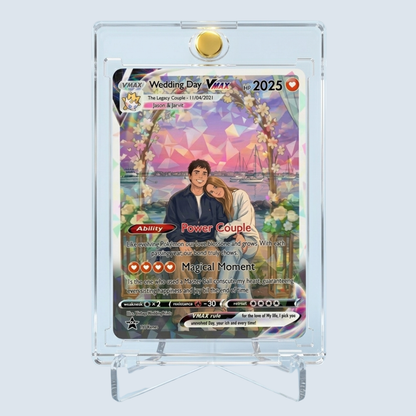 Custom Holographic Trading Card with Toploader