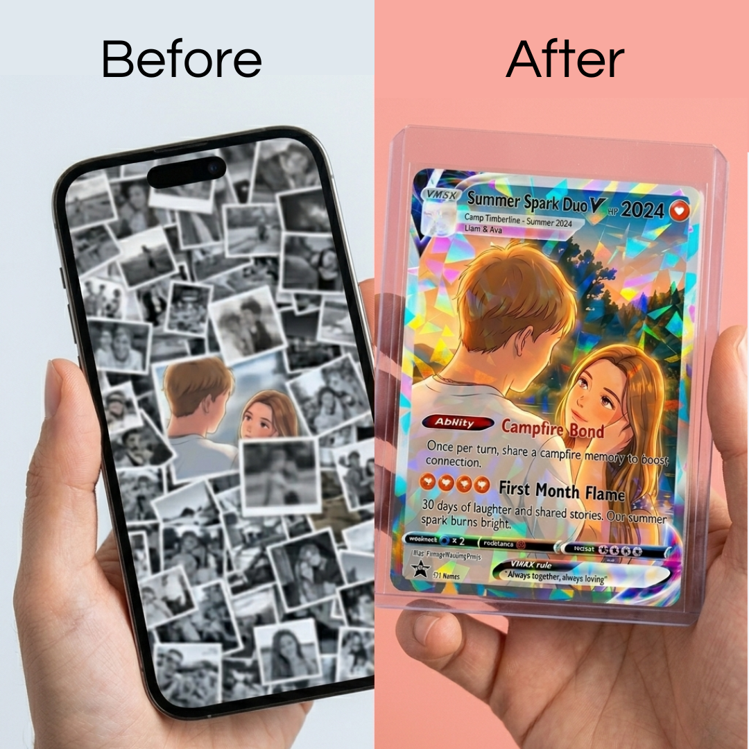 Custom Holographic Trading Card with Toploader