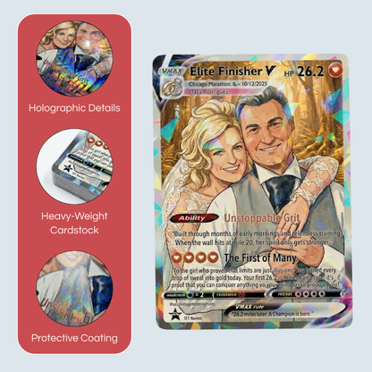 Custom Holographic Trading Card with Toploader